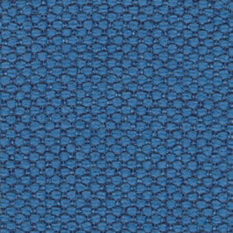 Merit Blu Cobalto fabric texture, cobalt blue woven with circular pattern, dense grid structure, matte finish by miniforms Maharam.